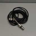 XLR Microphone Cable 15 FT, XLR Male to Female Balanced Mic Cable, 3-Pin Shielded Speaker Cord, Zinc Alloy Connectors, 22AWG Pure Copper, Metal Spring SR, Recording Studio, Podcast, Black