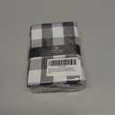 Napkins 100% Cotton Set of 4 Decorative Cloth Napkin Gingham Buffalo Check Plaid Washable Dinner Napkins for Holiday, Dinner, Wedding, Baby Shower & Dining - Grey White (18X18)