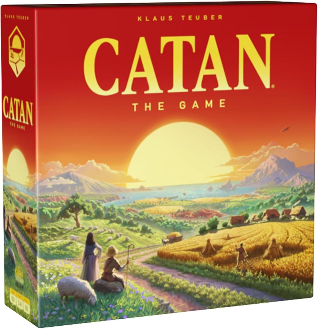 CATAN Board Game (6th Edition) Trade, Build & Settle in The Classic Strategy Game for Family, Kids & Adults, Ages 10+, 3-4 Players, 60-90 Min Playtime CATAN Board Game (6th Edition) Trade, Build & Settle in The Classic Strategy Game for Family, Kids & Adults, Ages 10+, 3-4 Players, 60-90 Min Playtime