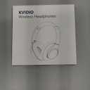 KVIDIO Bluetooth Headphones Over Ear, 65 Hours Playtime Wireless Headphones with Microphone, Foldable Lightweight Headset with Deep Bass, HiFi Stereo Sound for Travel Work Cellphone (Black)