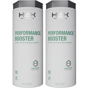 HEX Performance Fabric Booster, Unscented, 100 Load (Pack of 2) - Safe for Activewear, Made for Sensitive Skin, Eco-Friendly