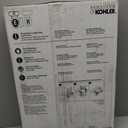 KOHLER Stonewood Quiet-Close, Elongated Toilet Seat Soft Close, Durable Wood, Easy Installation, Universal Fit, Home Essentials, White Finish, K-20466-0
