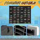 Seenelling 1:64 Scale Diecast Car Display Case, 2 Pcs, 120 Spaces Total