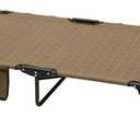 SunnyFeel Portable Folding Camping Cot High Off Ground, Outdoor Sleeping Cots for Adults Heavy Duty, Easy Set up and with Compact Folding Size, Support 300 LBS for Travel Camp Vacation Home Office Nap (Xl-brown)
