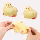 2 x Taba Fidget Squeeze Toys 2Pcs - Ultra-Soft Squishy Stress Relief Toys for Kids Adults, Kawaii Chick Sensory Toys, Anxiety Relief Party Favors Gifts for Girls & Boys