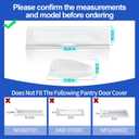 W10827914 W10165964 Pantry Drawer Door Cover Compatible with Whirlpool Maytag Kenmore Refrigerator Drawer Front, Replacement 12656820 12656823 1455167 AP5985815 Refrigerator Pantry Drawer Lid