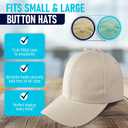 Hula Home 18 Pack Adhesive Hat Hooks for Wall, Perfect Hat Rack for Baseball Caps, Hat Organizer Display for Home Decor, Hat Hangers Holder for Wall, Door, Closet, No Drilling - Patent Pending (Clear)