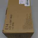 Raheem E14 LED Bulb, Dimmable, 110v 300 Lumens 2700k 40w Equivalent, Best Replacement for Halogen and Incandescent Bulb, Candelabra LED Bulbs, 10 Pack (Warm White)