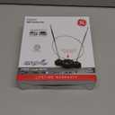 GE Traditional Rabbit Ears Indoor Black TV Antenna, 15 inch Extendable Dipoles and Circular Loop, Tabletop Antenna, Digital, HDTV Antenna, Smart TV Compatible, 4K 1080P VHF UHF, Compact Design, 33676 Rabbit Ear Antenna