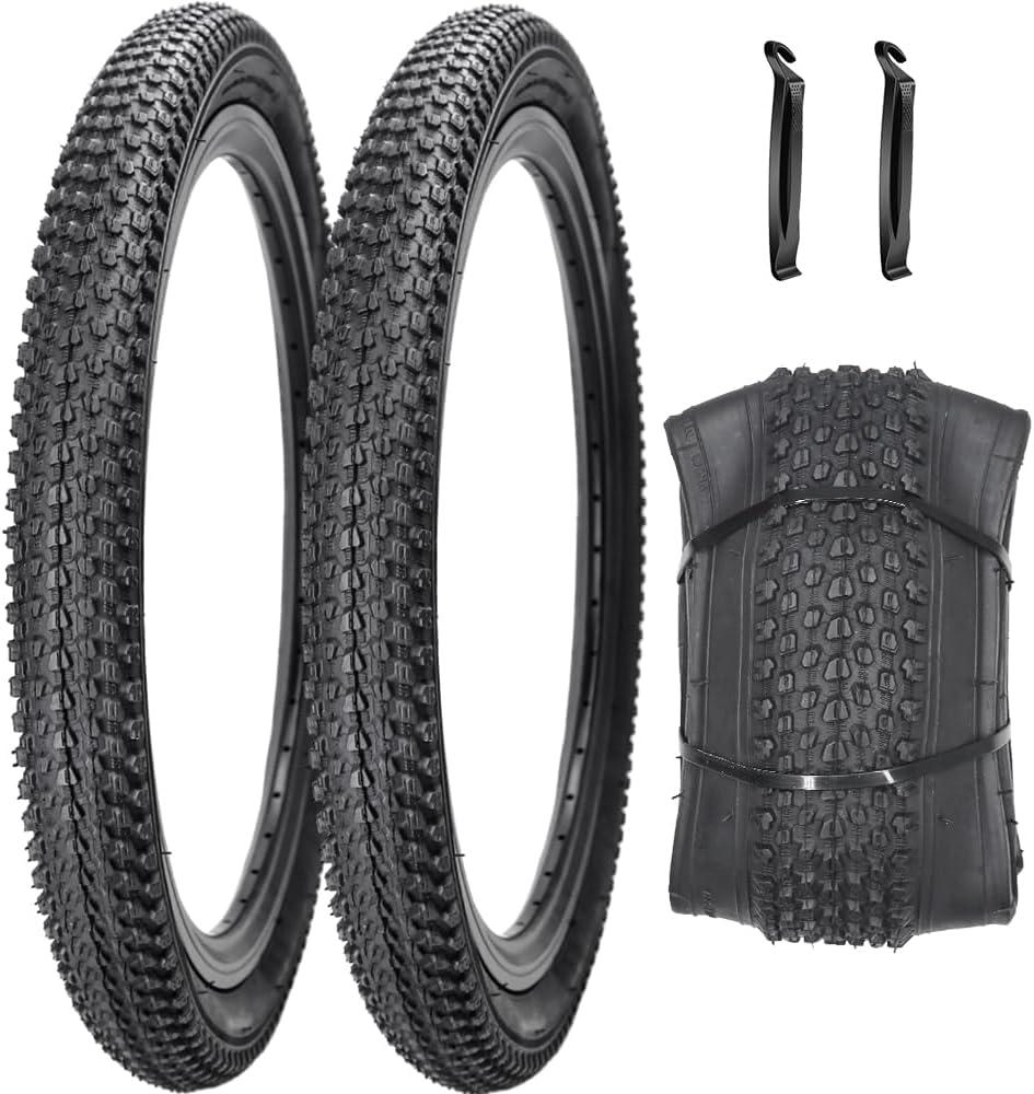 2 Pack Bike Tires 14"/16"/18"/20"/26"x2.125" with or Without Inner Tubes 14/16/18/20x1.75/1.95/2.125 AV 32mm Schrader Valves for Mountain Urban Trail Road Park