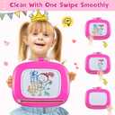 Smasiagon Toddler Girl Boy Toys,Magnetic Drawing Board for Toddlers,Early Learning Doodle Board Writing Painting Sketch Pad, Birthday Easter Valentines Day Gifts for 1 2 3 Year Old (Deep Pink)