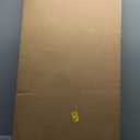 Korfile 55 Inch Computer Gaming Desk with Power Outlets LED Lights, Reversible Home Office Desk with Adjustable Fabric Drawers for Working Writing Study, Black Oak