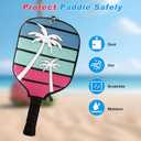 Big Crazy Pickleball Paddle Cover, Pickleball Paddle Case, Pickleball Paddle Covers for Paddle Protect, Bear Flamingo Pickleball Cover with Zipper, Pickleball Gift (Blue)