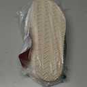 EverFoams Womens Fuzzy Open-toe Slippers Indoor Vanilla Ice,9-10 US