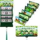 2 x St. Patricks Day Money Envelopes For Cash - 10 Slots Cash Gift Card Holders Surprise Envelope, Fun Creative Money Gift Idea for Women, Men, Kids, Teens, Parents, Friends (Green, 1Pcs)