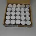 Stonebriar Bulk 50 Pack Unscented Smokeless Long Tea Light Candles with 8 Hour Extended Burn Time, White, 50 Count