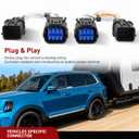 Nilight 4 Pin Trailer Wiring Harness Kit 56490 Vehicle Standard 4 Way Connector Custom for 2023 2024 2025 Kia Telluride LX Telluride S Simple Fit Tow Hitch