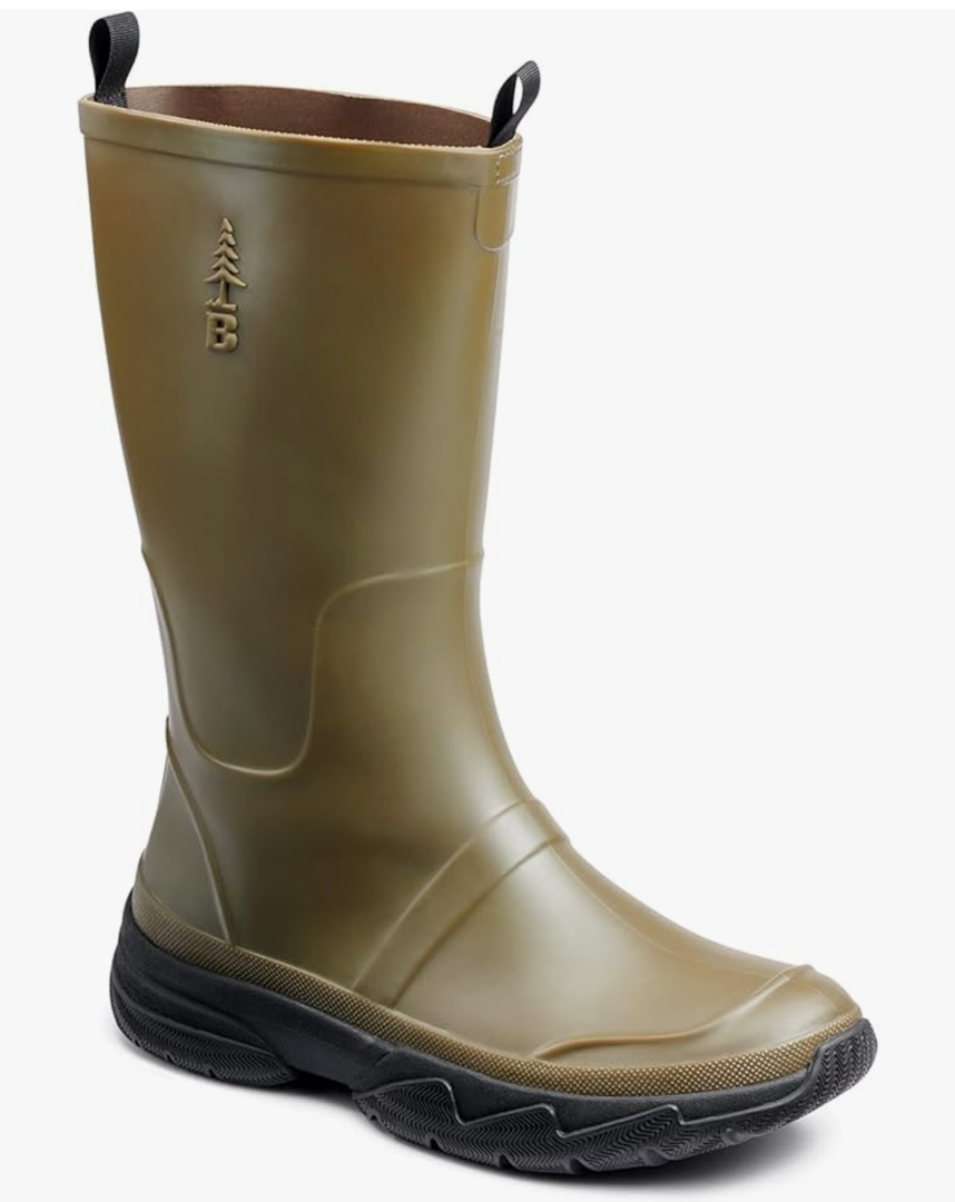 BASS OUTDOOR Men's Breathable Field Rainboot Waterproof Knee High Boot Green, Size 11