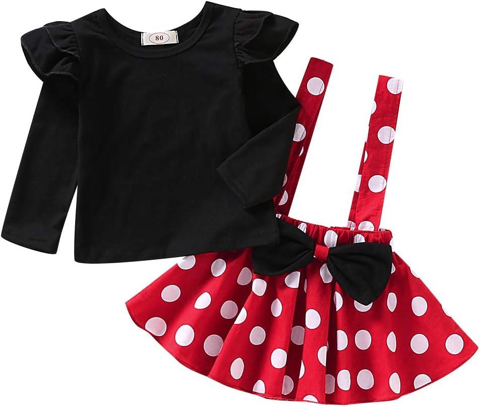 Baby Toddler Girl Polka Dots Fancy Dress Up Costume Birthday Party Tulle Dresses with Polka Dot Headband (12-18 Months, Long Sleeve)