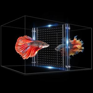 Adjustable Acrylic Aquarium Divider Set - Universal Fish Tank Separator for Multi-Purpose Fish Isolation (2 Sizes Optional (11.02''x11.02'')