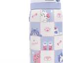 Gift for Cat Lover Stainless Steel Water Bottle, Vacuum Insulated, Push-Button Lid, 32 oz for Cat Mom Women Girls Friends Teens Birthday Christmas