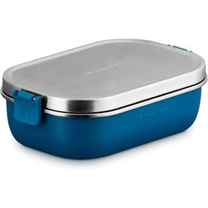 Le Creuset Stainless Steel On The Go Lunch Box, 30 oz., Deep Teal