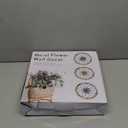 Horse 3 Pieces Ultra-thick Farmhouse Rustic Wall Decor, Wooden Frame Iron Flower Farmhouse Hanging Decoration for Outdoor,Bedroom, Living Room, Bathroom, Kitchen,Indoor (White)