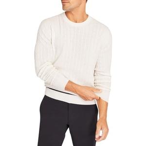 Club Monaco Men's Cable Tipped Crewneck Sweater, XXL