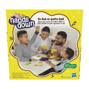Hands Down Game, Fast-Paced Hand-Slapping Kids Game, Fun Family Card Game for Ages 6 and Up, Game for 3-4 Players