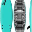 Rock-It 4'10" CHUB Soft Top Surfboard - Kids & Mini, Easy to Paddle & Maneuverable for Beginners