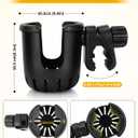 Universal Cup Holder Stroller Drink Holder for Bikes, Trolleys or Walkers, Fits Most Cups