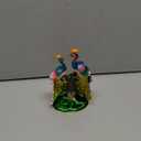 SEVENBEES Hand Painted Pair of Peacocks Figurine Enamel Hinged Jewelry Trinket Box