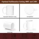 Sublimation Mugs, Sublimation White Coffee Mugs Tazas Para Sublimacion Blank 11 OZ With Box for for Coffee, Soup, Tea, Milk, Latte, Hot Cocoa Set of 12