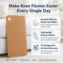 Heel Slide Board - Knee Flexion & Heel Slides Physical Therapy, 28 x 0.1875 x 14.5 inches