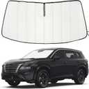 Windshield Sun Shade for Nissan Rogue 2021-2025 2026, Front Window Visor Accessories, Accordion Folding Design Blocks Heat & UV Rays Maintain Cool Interior and Save Space