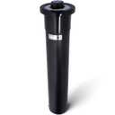 San Jamar Euro Ez-Fit in Counter Cup Dispenser Fits 6 - 24 Oz Cups with Interchangeable Gaskets for Restaurants, Dining Halls, and Fast Food, Plastic, 23.25 Inches, Black