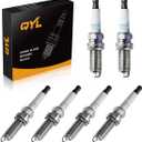 QYL Spark Plugs for GX460 Outback Avalon Camry Tundra Replacement# 6619 LFR6AIX-11, Pack of 6