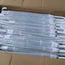 Aodaer 60 Pieces Clear Wedding Umbrellas with Foldable Storage Box Transparent Auto Open Stick Umbrellas Windproof Large Canopy Umbrella with J Hook Handle for Outdoor Activities, Wedding Photography