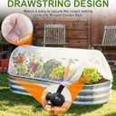 2 Pack Garden Netting for 4×2 FT Raised Beds, Fine Mesh Insect & Bird Barrier with Drawstring, Garden Bed Cover for Vegetables, Flowers & Herbs