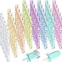Geiserailie 40 Piece Acrylic Cakesicle Sticks Reusable Mirror Ice Cream Sticks Mini Ice Lolly Craft Cakesicle Mold for DIY Candy Desert Gifts Party Crafts Art Projects(4.5 Inch,Multicolored)