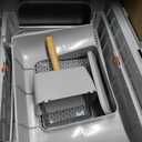 Wooaidagg Enclosed Stainless Steel Cat Litter Box with Odor Control, Modular Design with Drawer and Flip Door, Easy to Clean and Wash,Non-Stick Interior,Extra Large Size Fits All Cats(Light Grey)