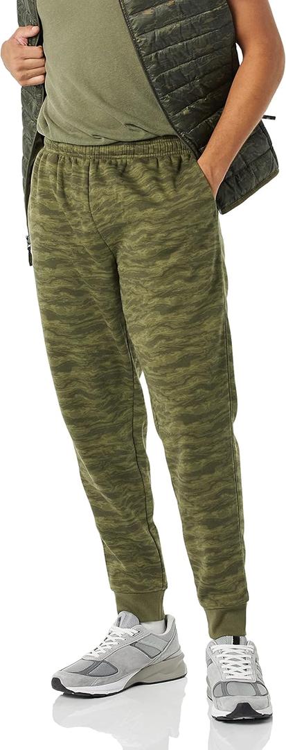 Amazon Essentials mens Relaxed Joggers Sweatpants, Fleece, Comfortable Fit (L)