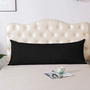 Comfort Beddings Body Pillow Cover Pillowcase 20 x 72 Zipper Closer 100% Organic Cotton 600 Thread Count Premium Midnight Black Body Pillowcases Pillow Covers, 20 x 72 inch