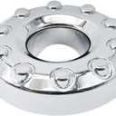 Front Wheel Center Hub Cap Cover Replacement for 05-17 Super Duty F450 DUALLY Chrome 10 Lug, Replacement for Ford Super Duty F550 Replaces 5C3Z1130NA