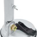 Upgrade Universal Vehicle Flagpole Bracket Suction Cup Type Multi-Function Flag Pole Kit for ATV UTV Desert Buggy Jeep Wrangler & House(Silver)