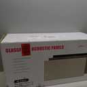 UMIACOUSTICS 4 PCS Acoustic Wall Panels, 2 Thick 23.6" x 11.8" Fiberglass Recording Studio Acoustical Treatments Panels, Sound Absorbing Panels for Studios, Office, Home Theater. Beige