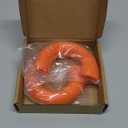 Linskip Tow Hook D Ring Covers Fit for 2021-2024 2025 Ford Bronco Accessories, Rear Bumper Tow Hook Rubber Sleeve Protectors for Bronco Raptor Accessories(Orange)