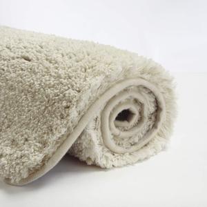 Suchtale Bath Mat, 16" x 24", Light Tan, Non-Slip, Machine Washable, High Pile, Bathroom