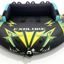 1-3 Person Towable Tubes for Boating, 113" Giant Super Sofa with 4500LB Tow Rope, Heavy-Duty 840D Nylon & 0.8mm PVC, Professional Inflatable Boat Tube for Family and Friends