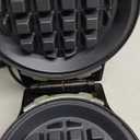 Mini Waffles Maker with 6 Removable Plates, 3 in 1 Small Waffle Maker Mini- Waffle, Heart Waffle, Donut, 4.5" Non Stick Waffle Iron for Kids and Families, Black